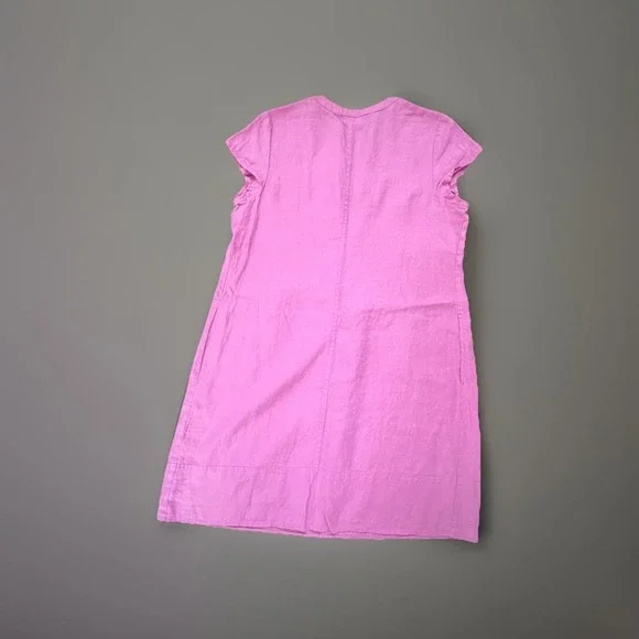 J.‎ Jill Love Linen Camellia Dress Womens Medium Trad Wife Minimalist Pockets - Picture 3 of 9